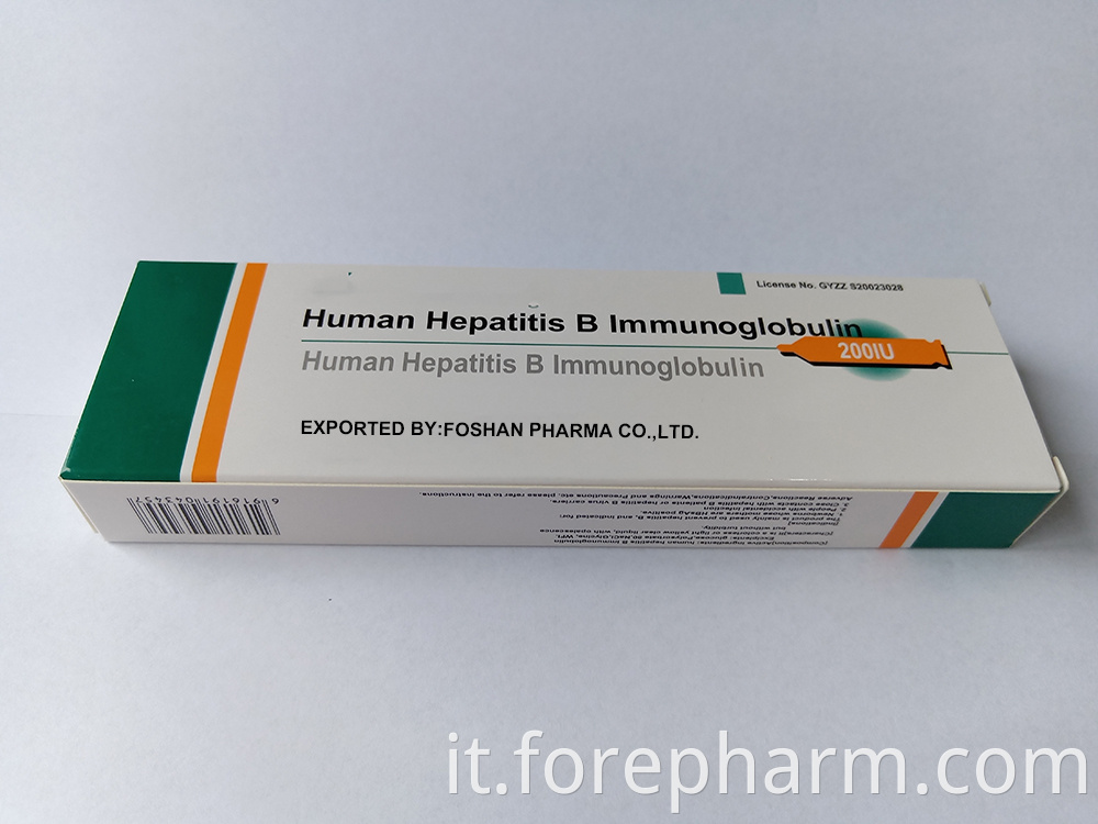 Human Hepatitis B Immunoglobulin And Antigen